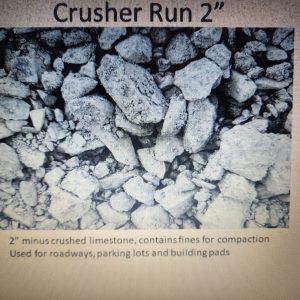 Crusher Run 2" 3yd-12yd (DELIVERY ONLY)